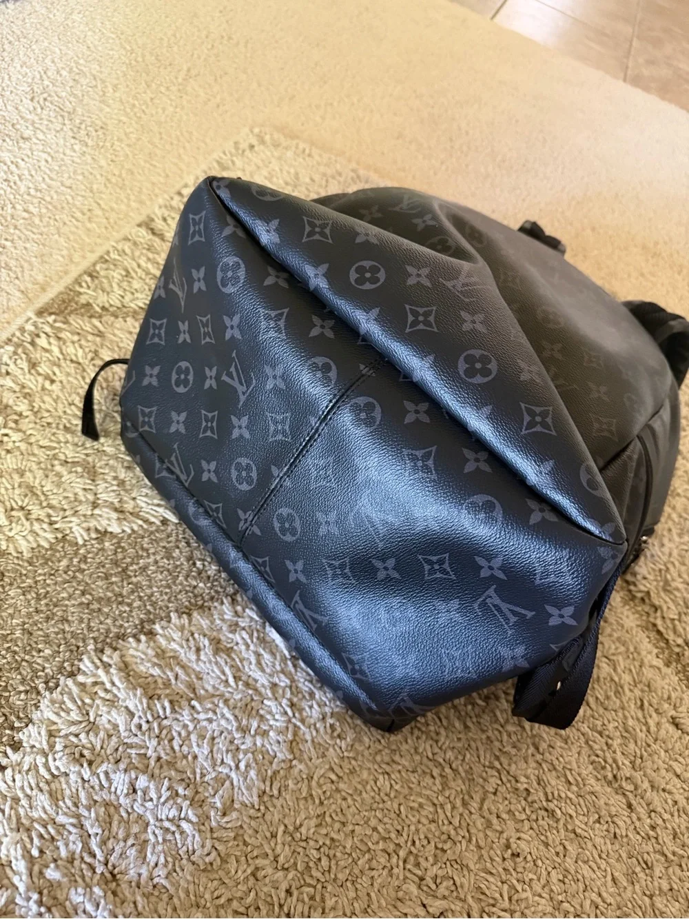 Louis Vuitton Monogram Eclipse Canvas Backpack in Black